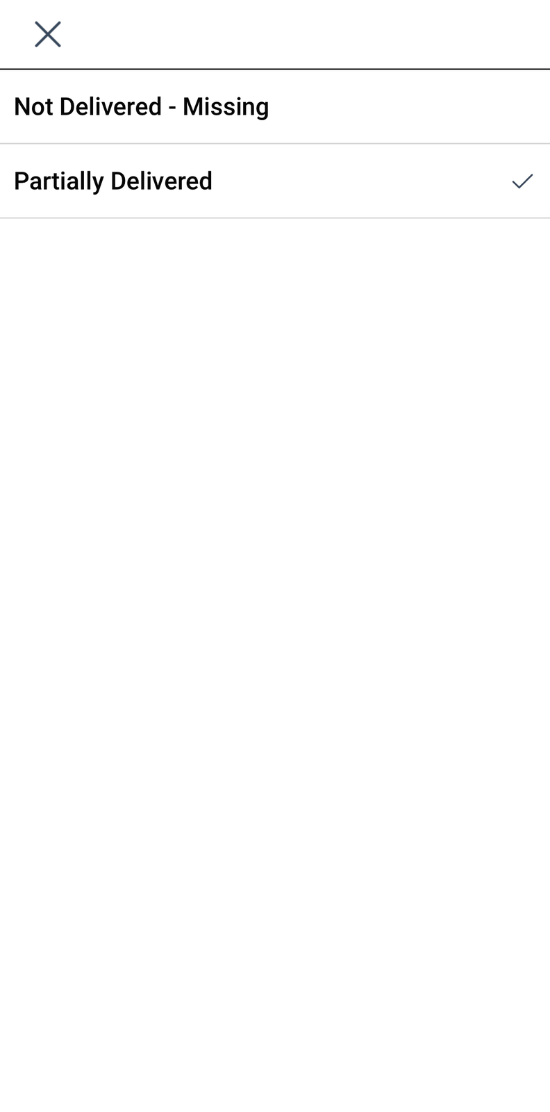 The Reason dropdown open, showing the organisation's proof reasons