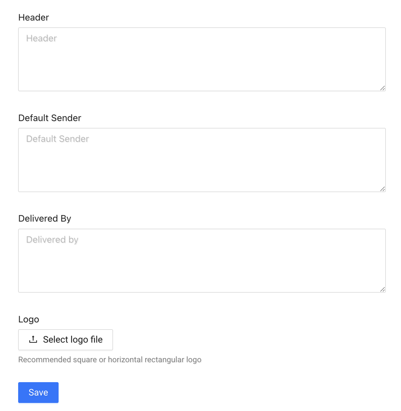 Proof of Delivery tab